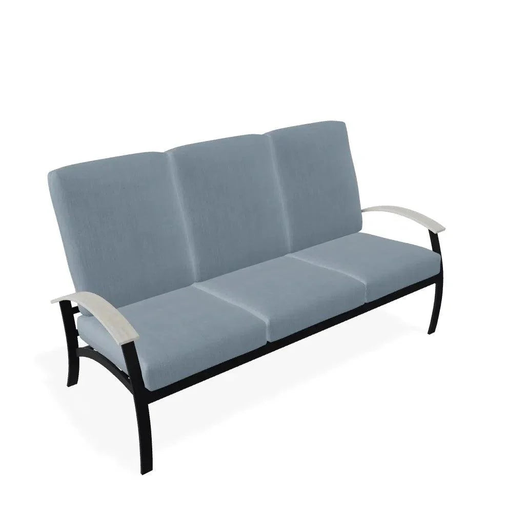 Belle Isle Cushion Three-Seat Sofa Polymer Arms