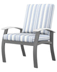 Telescope Belle Isle Deep Seat Cushion Oudoor Cafe Outdoor Arm Chair 2PC