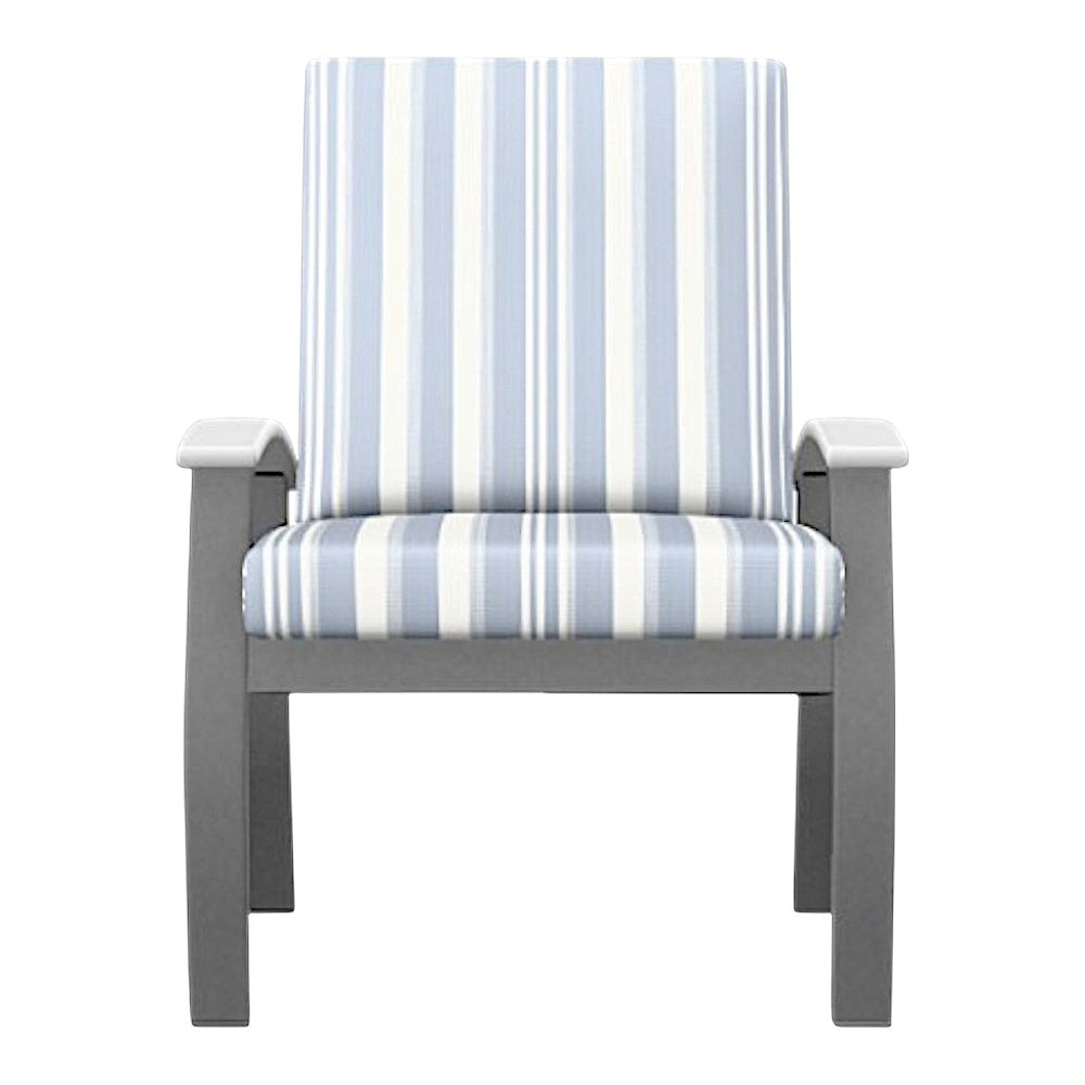 Telescope Belle Isle Deep Seat Cushion Oudoor Cafe Outdoor Arm Chair 2PC