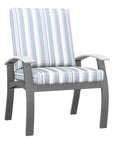 Telescope Belle Isle Deep Seat Cushion Oudoor Cafe Outdoor Arm Chair 2PC