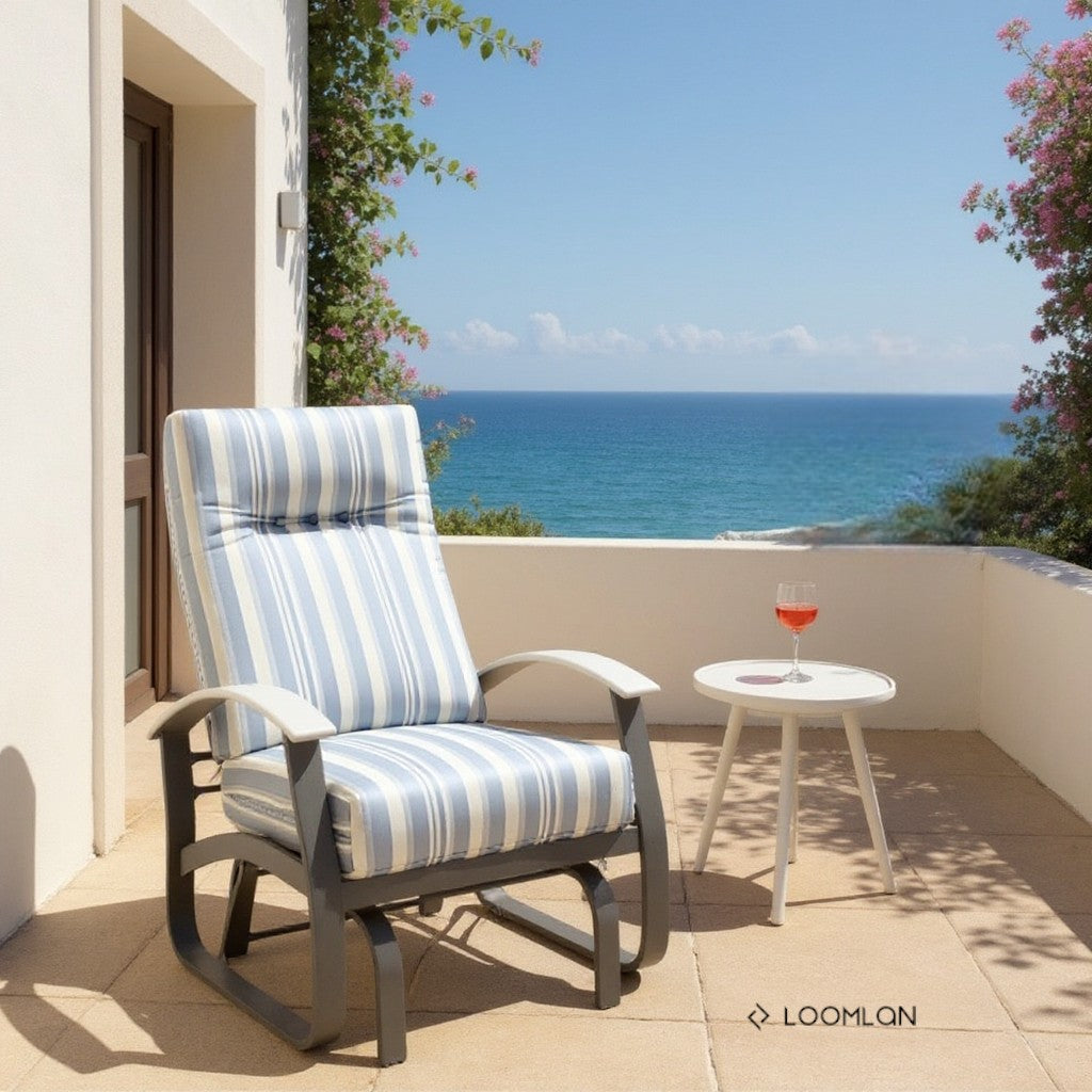Telescope Belle Isle Deep Seat Cushion High Back Single-Seat Outdoor Glider