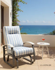 Telescope Belle Isle Deep Seat Cushion High Back Single-Seat Outdoor Glider