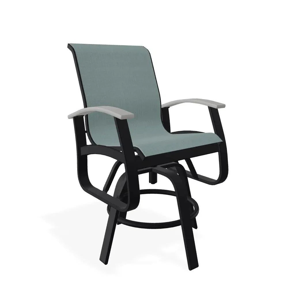 Belle Isle Hidden Motion Polymer Armed Chat Chair