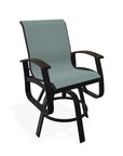 Belle Isle Hidden Motion Polymer Armed Chat Chair