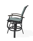 Belle Isle Hidden Motion Polymer Armed Chat Chair