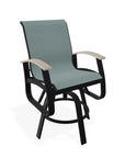 Belle Isle Hidden Motion Polymer Armed Chat Chair