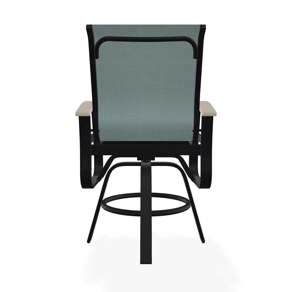 Belle Isle Hidden Motion Polymer Armed Chat Chair