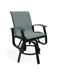 Belle Isle Hidden Motion Polymer Armed Chat Chair