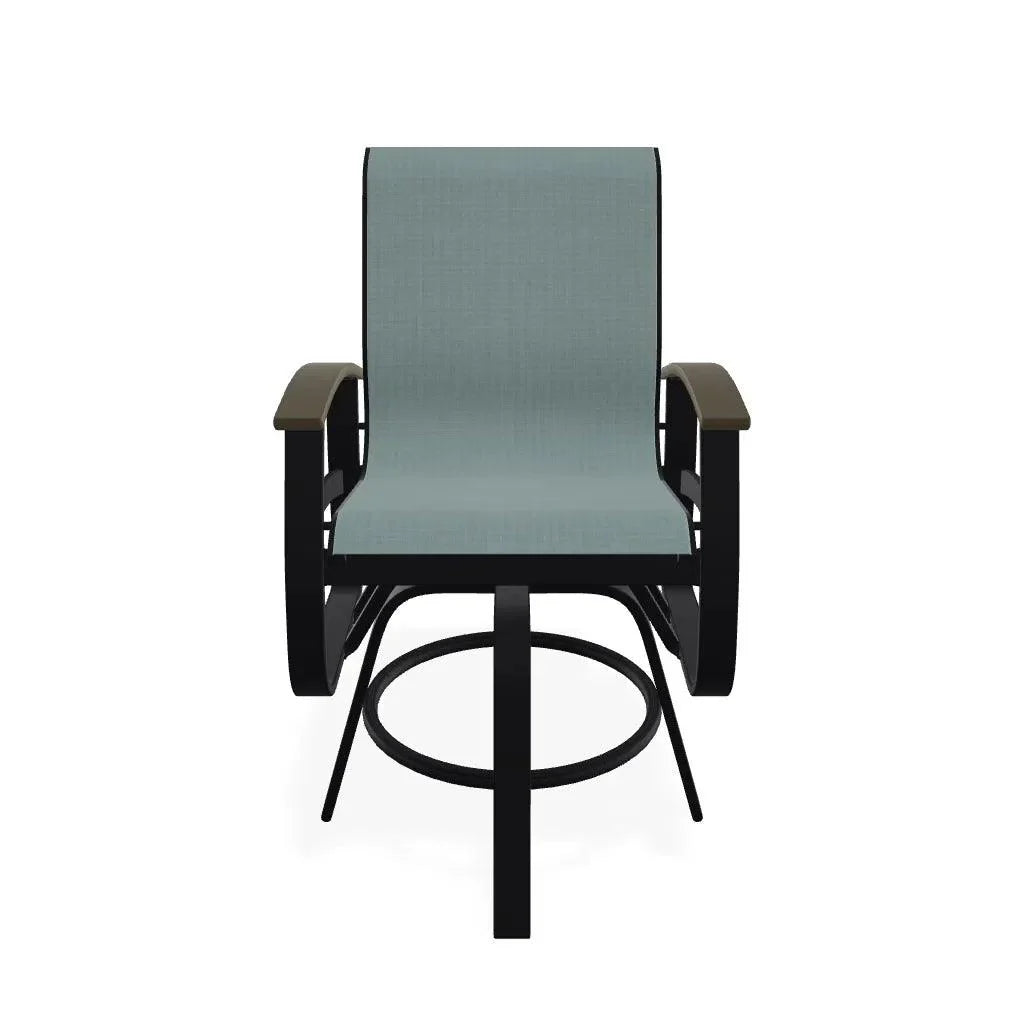 Belle Isle Hidden Motion Polymer Armed Chat Chair