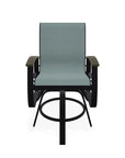 Belle Isle Hidden Motion Polymer Armed Chat Chair