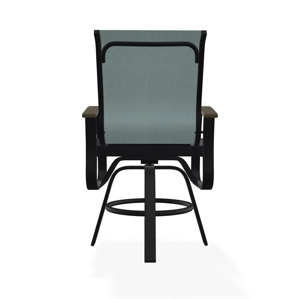 Belle Isle Hidden Motion Polymer Armed Chat Chair