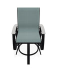 Belle Isle Hidden Motion Polymer Armed Chat Chair