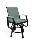 Belle Isle Hidden Motion Polymer Armed Chat Chair