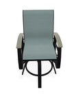 Belle Isle Hidden Motion Polymer Armed Chat Chair