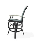 Belle Isle Hidden Motion Polymer Armed Chat Chair