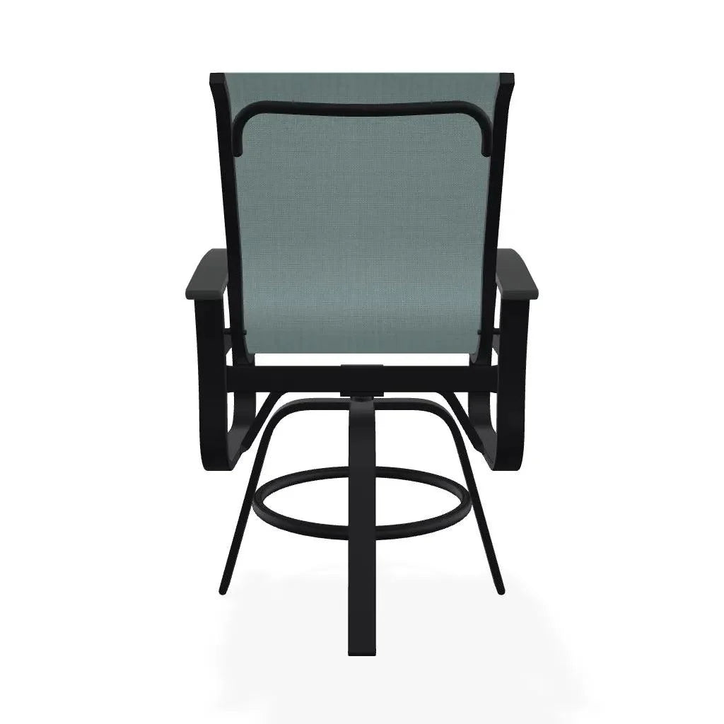 Belle Isle Hidden Motion Polymer Armed Chat Chair