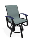 Belle Isle Hidden Motion Polymer Armed Chat Chair