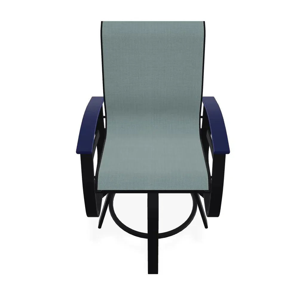 Belle Isle Hidden Motion Polymer Armed Chat Chair