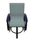 Belle Isle Hidden Motion Polymer Armed Chat Chair