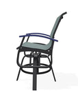 Belle Isle Hidden Motion Polymer Armed Chat Chair