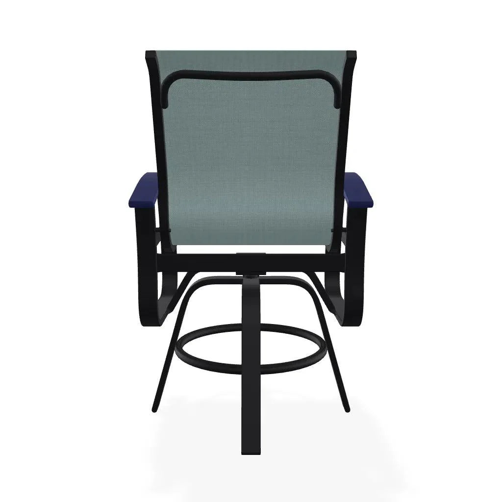 Belle Isle Hidden Motion Polymer Armed Chat Chair