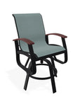 Belle Isle Hidden Motion Polymer Armed Chat Chair