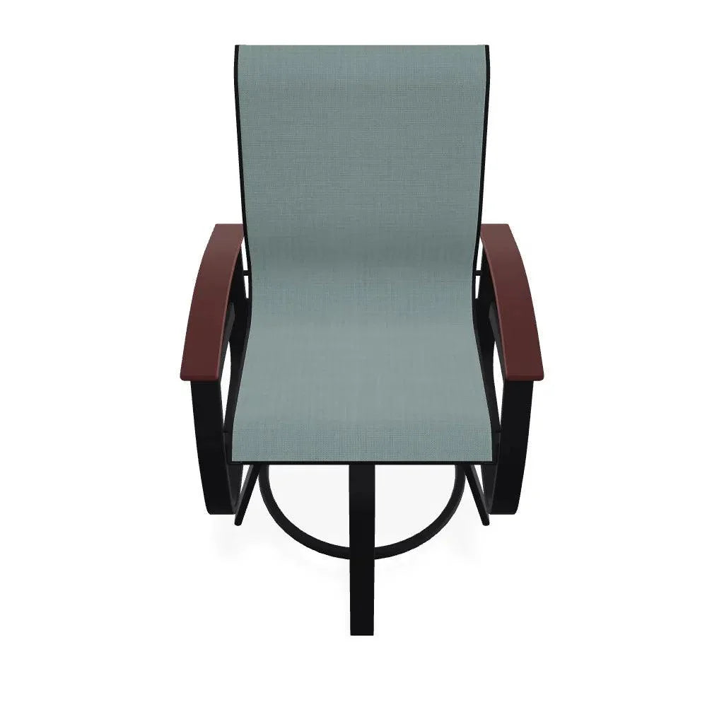 Belle Isle Hidden Motion Polymer Armed Chat Chair