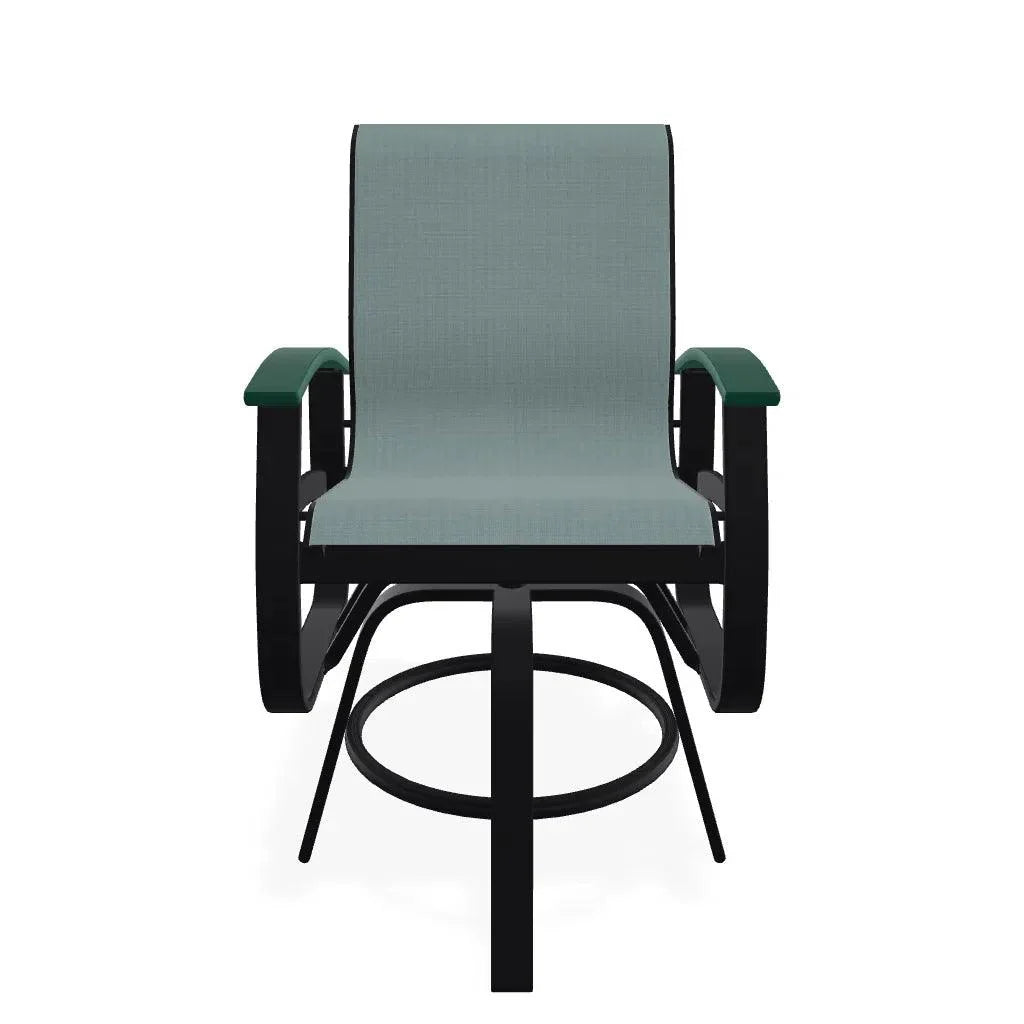 Belle Isle Hidden Motion Polymer Armed Chat Chair