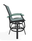 Belle Isle Hidden Motion Polymer Armed Chat Chair