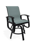 Belle Isle Hidden Motion Polymer Armed Chat Chair