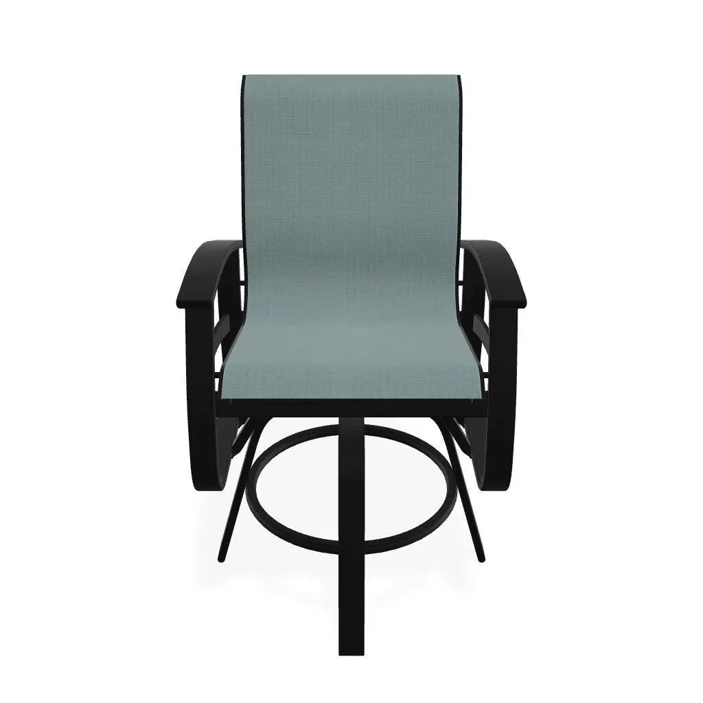 Belle Isle Hidden Motion Polymer Armed Chat Chair