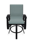 Belle Isle Hidden Motion Polymer Armed Chat Chair