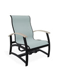 Belle Isle Multi-Position Polymer Armed Dining Chair