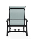 Belle Isle Multi-Position Polymer Armed Dining Chair