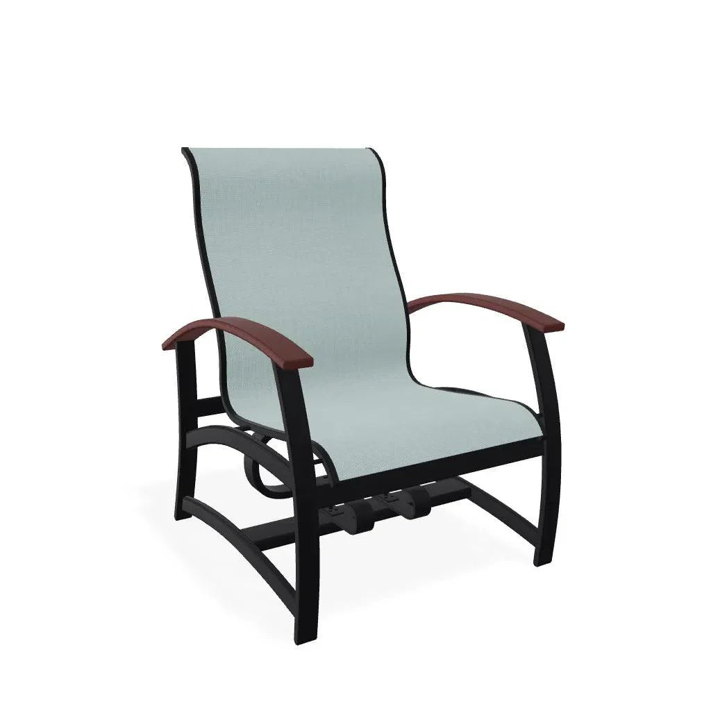 Belle Isle Multi-Position Polymer Armed Dining Chair