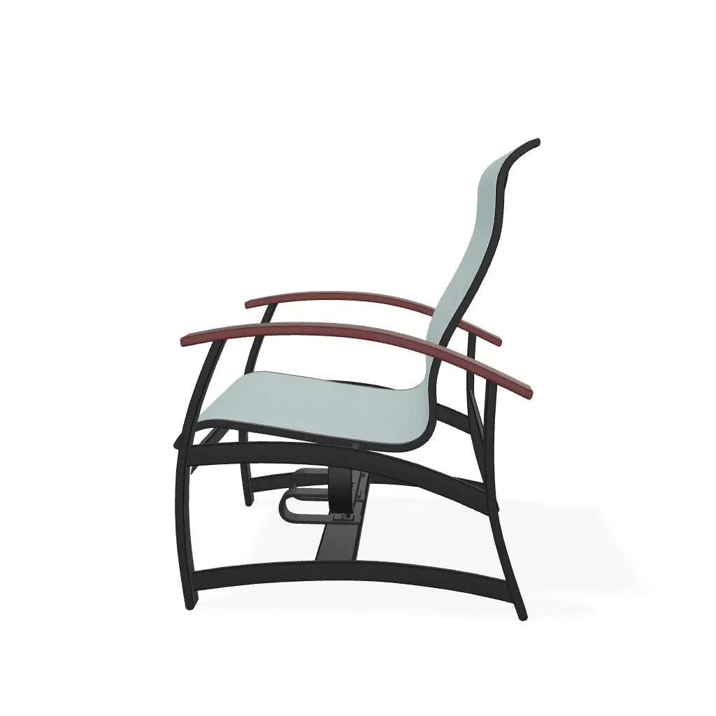 Belle Isle Multi-Position Polymer Armed Dining Chair