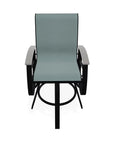 Belle Isle Sling Balcony Height Swivel Arm Chair