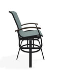 Belle Isle Sling Balcony Height Swivel Arm Chair