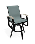 Belle Isle Sling Balcony Height Swivel Arm Chair