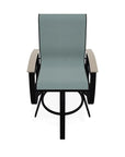 Belle Isle Sling Balcony Height Swivel Arm Chair