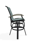 Belle Isle Sling Balcony Height Swivel Arm Chair