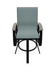 Belle Isle Sling Balcony Height Swivel Arm Chair