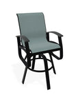 Belle Isle Sling Balcony Height Swivel Arm Chair