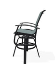 Belle Isle Sling Balcony Height Swivel Arm Chair