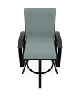 Belle Isle Sling Balcony Height Swivel Arm Chair