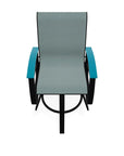 Belle Isle Sling Balcony Height Swivel Arm Chair