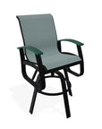 Belle Isle Sling Balcony Height Swivel Arm Chair