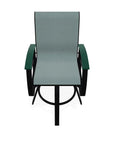 Belle Isle Sling Balcony Height Swivel Arm Chair