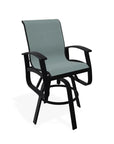 Belle Isle Sling Balcony Height Swivel Arm Chair