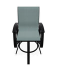 Belle Isle Sling Balcony Height Swivel Arm Chair